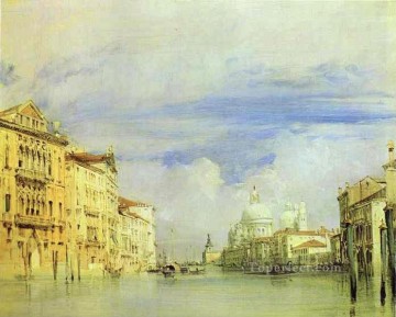 大運河 ロマンチックな海の風景 リチャード・パークス ボニントン ヴェネツィア Oil Paintings